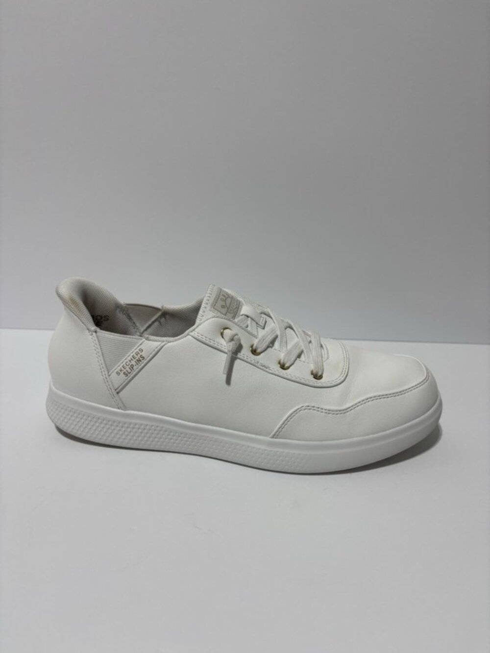Skechers Women’s Bobs Skip Cute - Keep It White Slip in Sneakers, Size 11 M
